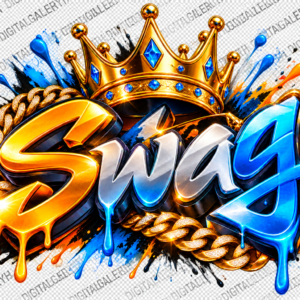 5D Swag Crown T-Shirt Design
