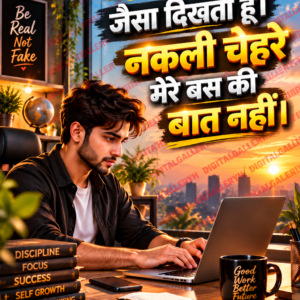 🔥मैं जैसा हूँ, वैसा ही दिखता हूँ 😎 | नकली चेहरे मेरे बस की बात नहीं 💯 | Hindi and English