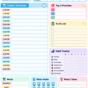 Daily Planner — Editable Design