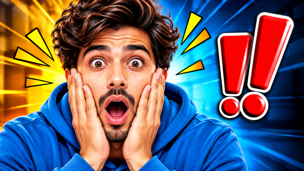 Surprised Face Reaction YouTube Thumbnail