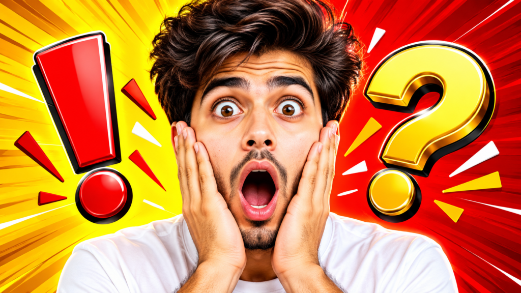 Shocked Face Reaction YouTube Thumbnail