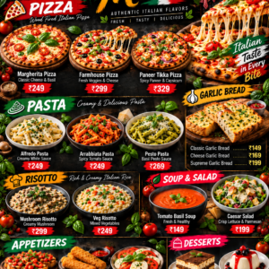 Italian Menu — Editable Design