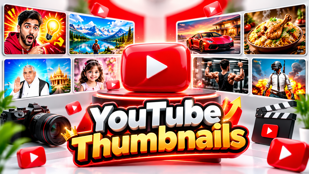 YouTube Thumbnail Editable Templets