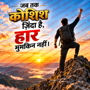 जब तक कोशिश ज़िंदा है, हार मुमकिन नहीं! 💪🔥 | Powerful Motivational Quotes in Hindi
